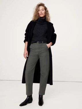 Banana Republic High-Rise Utility Chino, 10L, slate grey